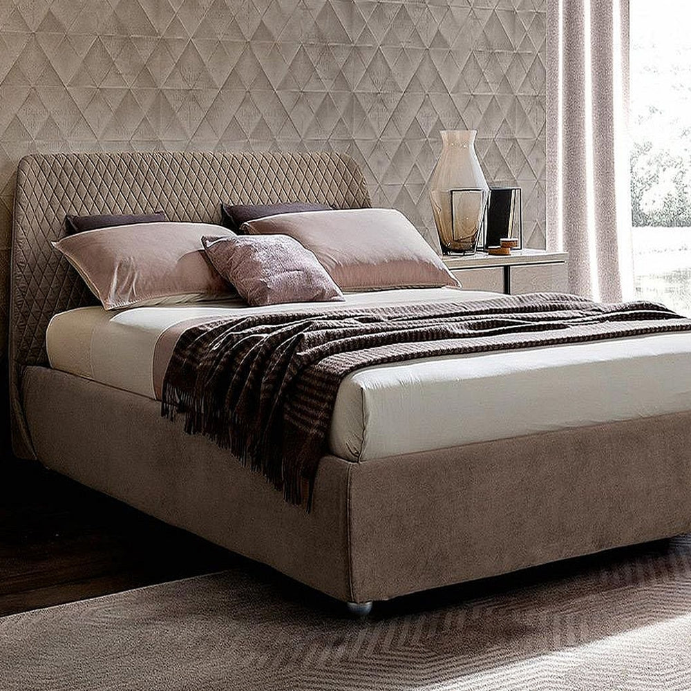 Camel Ambra Night Italian Kleo Bed with Luna Storage