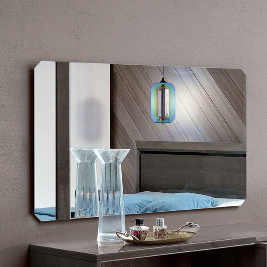 Camel Elite Night Silver Birch Italian Wall Mirror - 124cm x 70cm