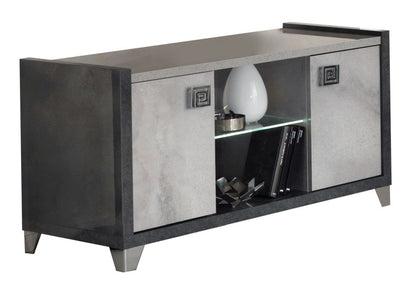 Milo Grey Marble Effect 2 Door Italian TV Unit