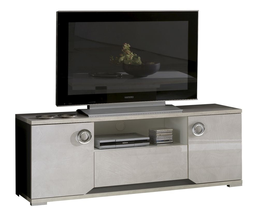 Angelo Grey Marble 2 Door Italian TV Unit