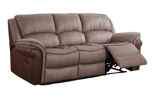 Farnham Fusion Taupe and Tan 3 Seater Recliner Sofa