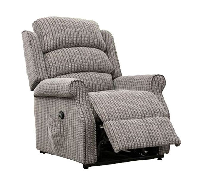 Windsor Latte Fabric Electric Lift and Tilt Recliner Armchair