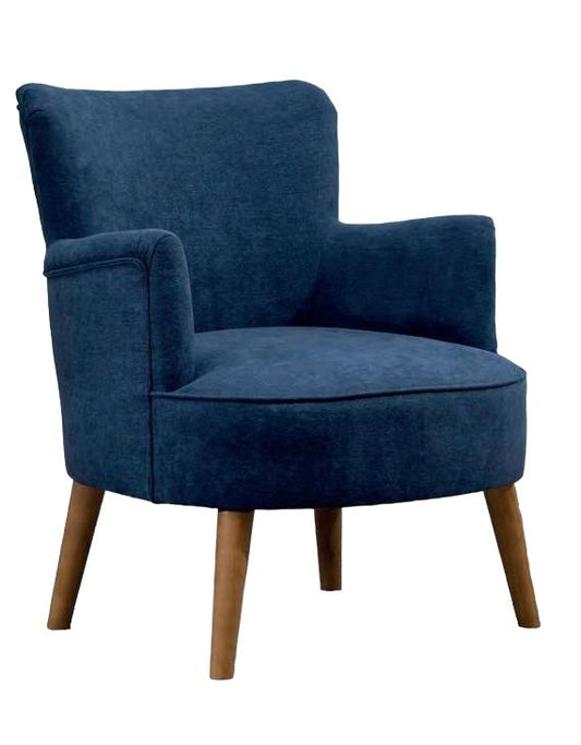 Keira Midnight Blue Fabric Armchair