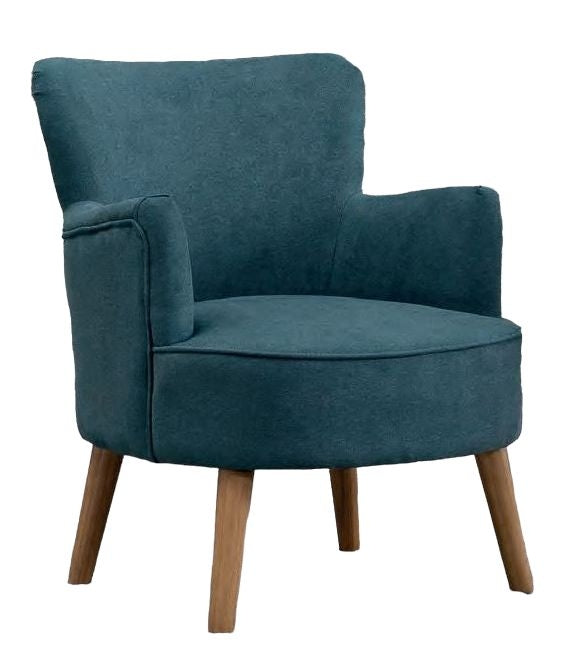 Keira Teal Fabric Armchair