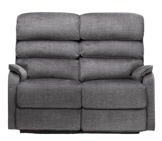 Savoy Grey Fabric 2 Seater Electric Recliner Sofa