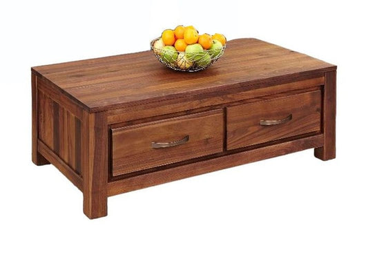 Mayan Walnut 2 Drawer Coffee Table