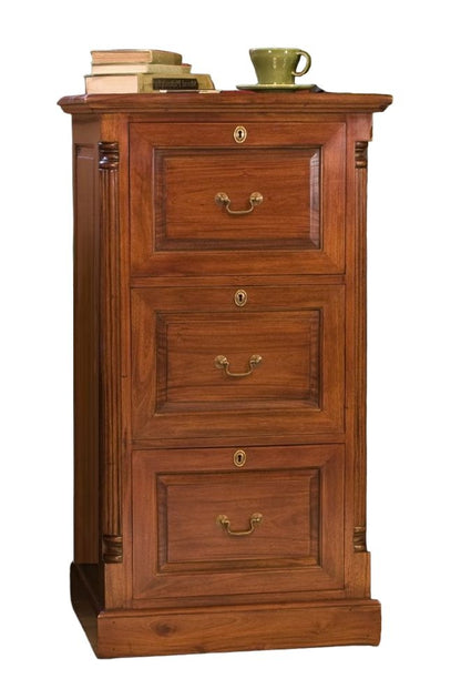 La Roque Mahogany 3 Drawer Filing Cabinet