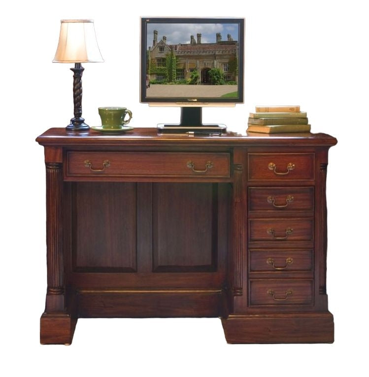 La Roque Mahogany 6 Drawer Computer Desk