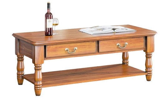 La Reine Mahogany 2 Drawer Coffee Table