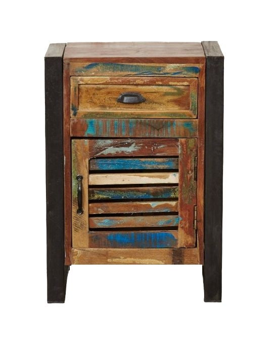 Urban Chic Reclaimed 1 Door Lamp Table