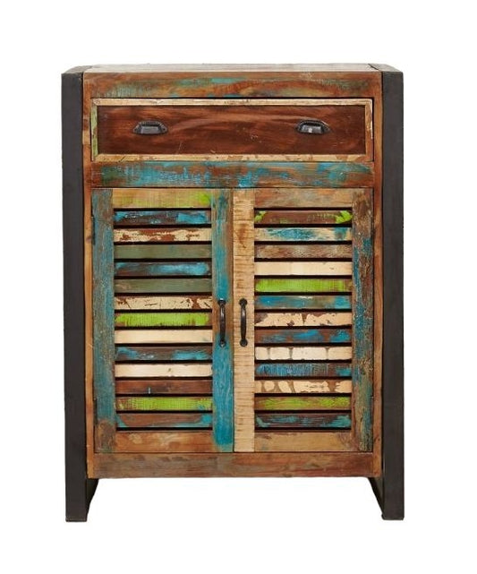 Urban Chic Reclaimed 2 Door 1 Drawer Shoe Cupboard