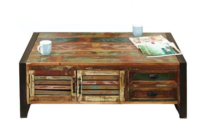 Urban Chic Reclaimed 2 Door 2 Drawer Coffee Table