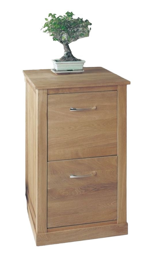 Mobel Oak 2 Drawer Filing Cabinet