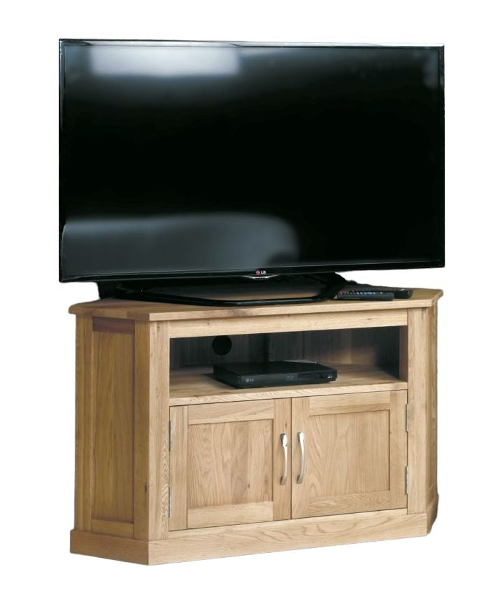 Mobel Oak Corner TV Cabinet