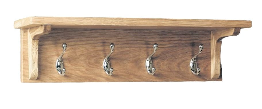 Mobel Oak Wall Mounted Coat Rack