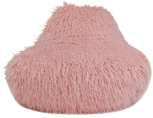 Pink Faux Sheepskin Fur Bean Bag