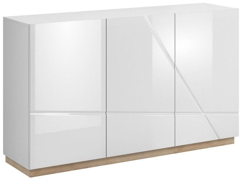 Futura White Gloss 3 Door Sideboard