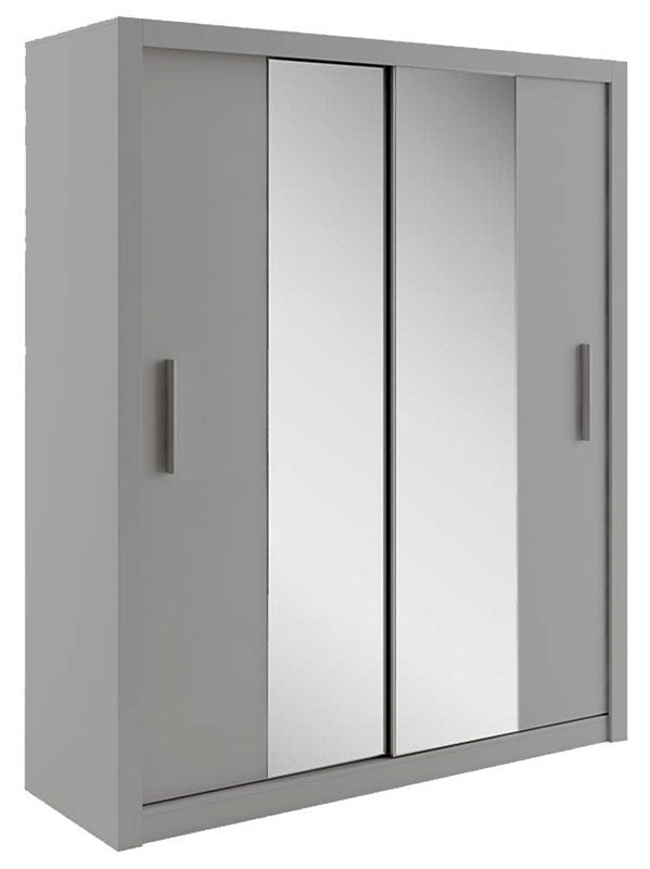 Idea Grey Matt 2 Door Sliding Wardrobe