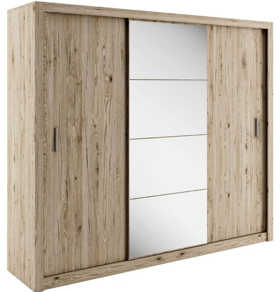 Idea Oak San Remo 3 Door Sliding Wardrobe