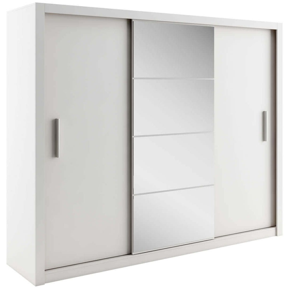 Idea White Matt 3 Door Sliding Wardrobe