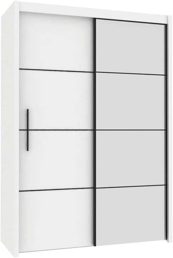 Inova White Matt 2 Door Sliding Wardrobe