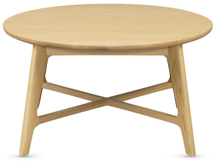 Carrington Scandinavian Style Oak Round Coffee Table