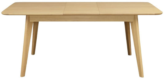 Carrington Scandinavian Style Oak Dining Table, 140cm Seats 2 to 4 Diners Extending Rectangular Top