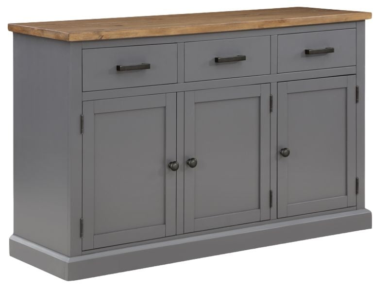 Glenmore Rustic Pine Sideboard, 137cm with 3 Door 3 Drawer