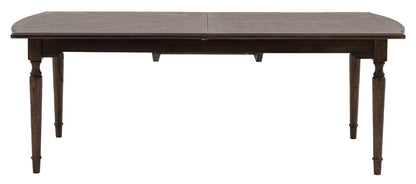 Madison Dark Coffee Wooden Extending Dining Table - 215cm-260cm