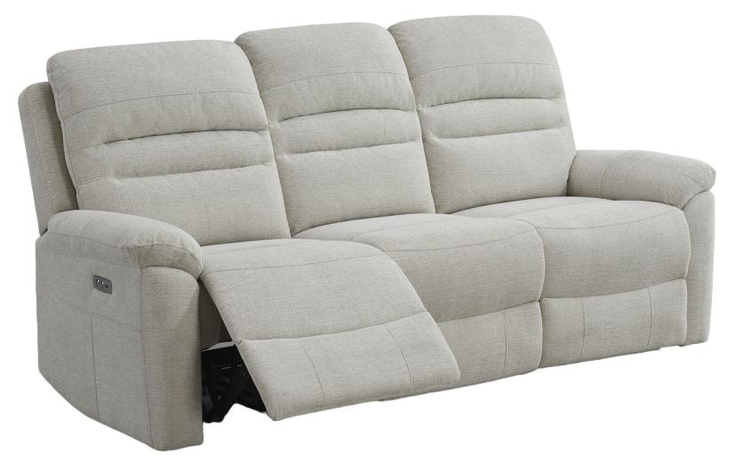 Belford Beige Fabric 3+1+1 Recliner Sofa Set Upholstered