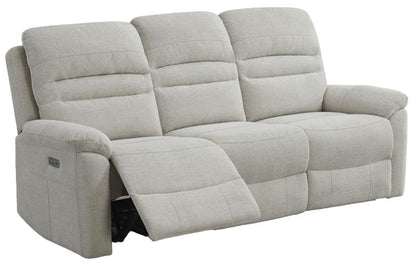 Belford Beige Fabric 3+2 Recliner Sofa Set Upholstered