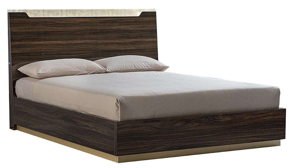 Camel Smart Night Walnut Italian Bed