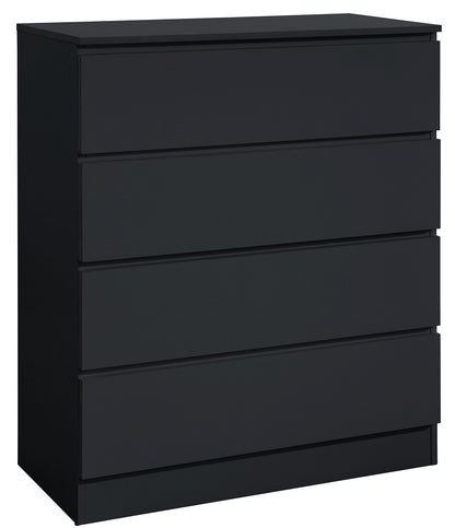 Oslo Black 4 Drawer Chest