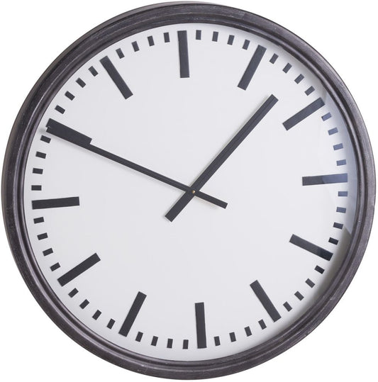 Large Black Station Clock - 80cm x 80cm