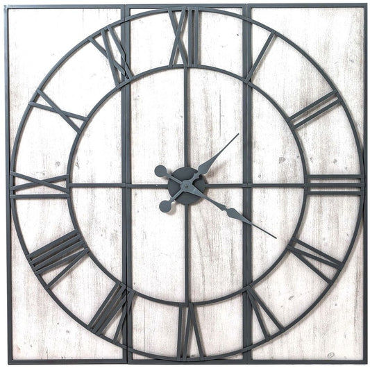 Roza Panelled Wall Clock - 112cm x 112cm