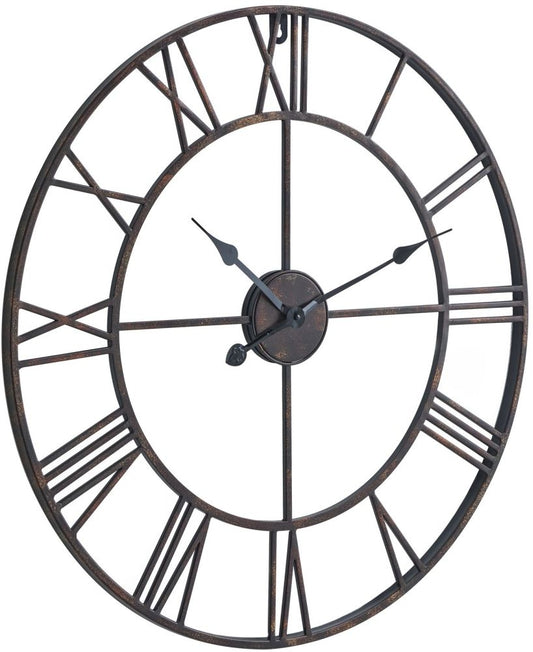 Bronze Skeleton Wall Clock - 70cm x 70cm