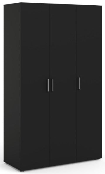 Pepe Wardrobe with 3 Door in Black