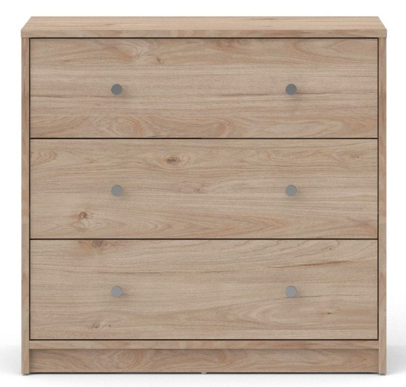 May Jackson Hickory Oak Chest of 3 Drawer