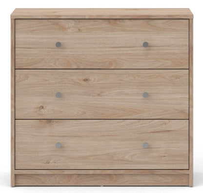 May Jackson Hickory Oak Chest of 3 Drawer