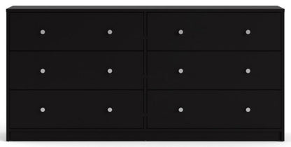 May Chest of 6 Drawer in Black