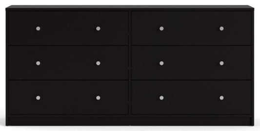 May Chest of 6 Drawer in Black