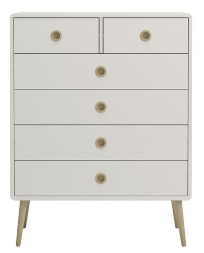 Softline Off White 2+4 Chest of Drawer