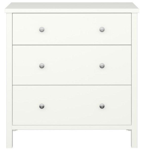 Tromso Off White 3 Drawer Chest