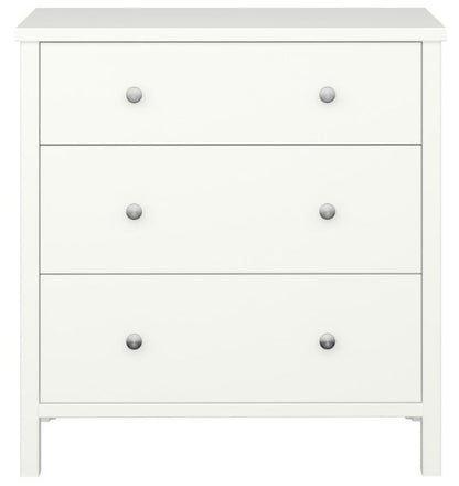 Tromso Off White 3 Drawer Chest