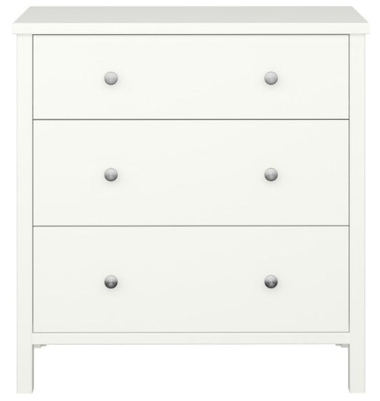 Tromso Off White 3 Drawer Chest