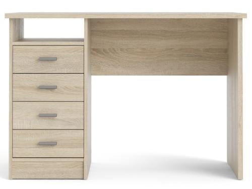 Function Plus 4 Drawer Desk in Oak