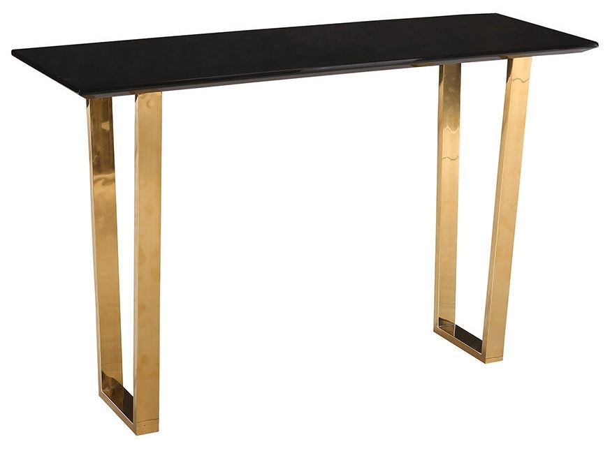 Antibes Black and Gold Console Table