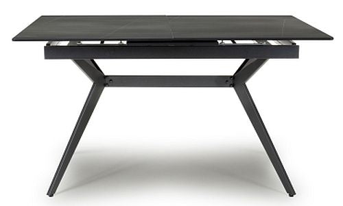 Timor Black Sintered Stone 180cm Extending Dining Table