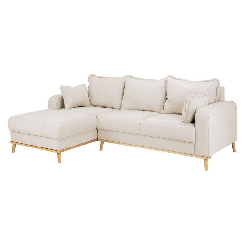 Elegant Briar Beige Left Corner Sofa for Ultimate Comfort