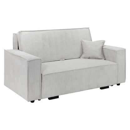 Cassia Beige 2 Seater Sofabed with Storage